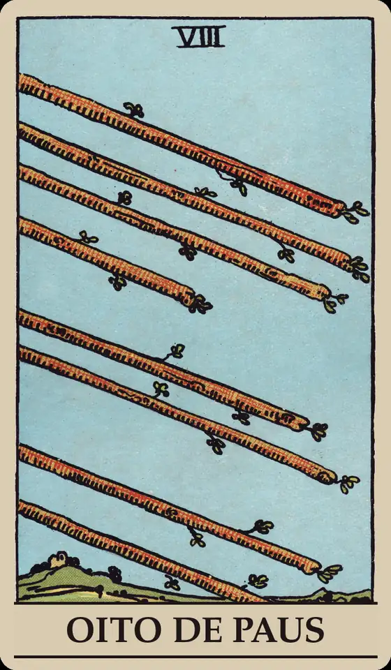 Carta Oito de Paus