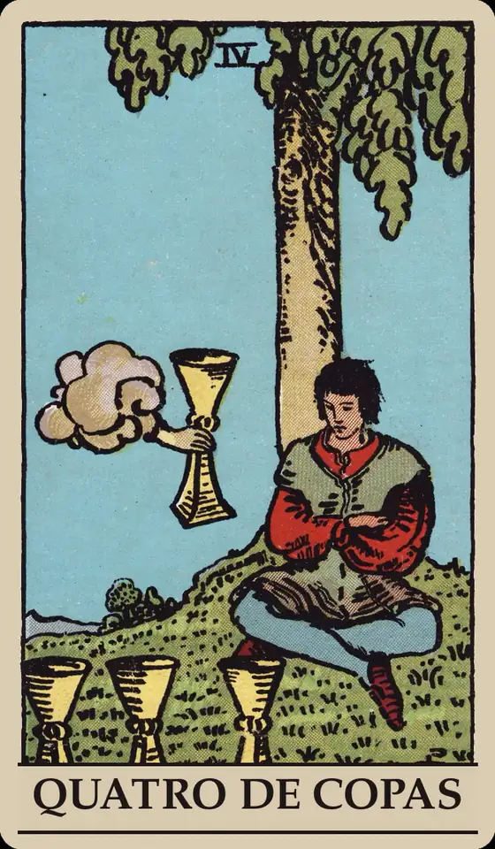 Carta Quatro de Copas