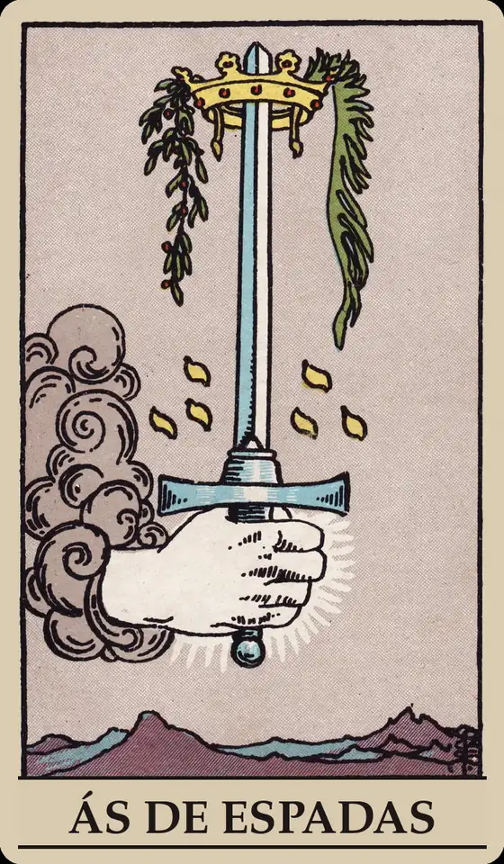 Carta Ás de Espadas