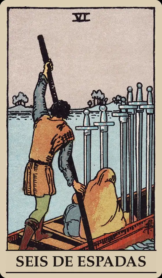Carta Seis de Espadas