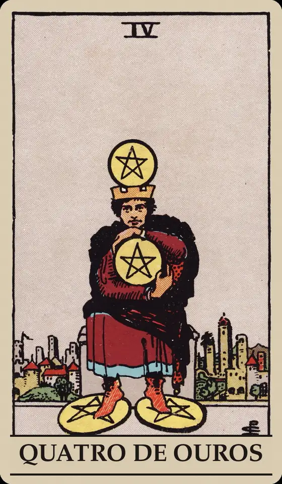 Carta Quatro de Ouros